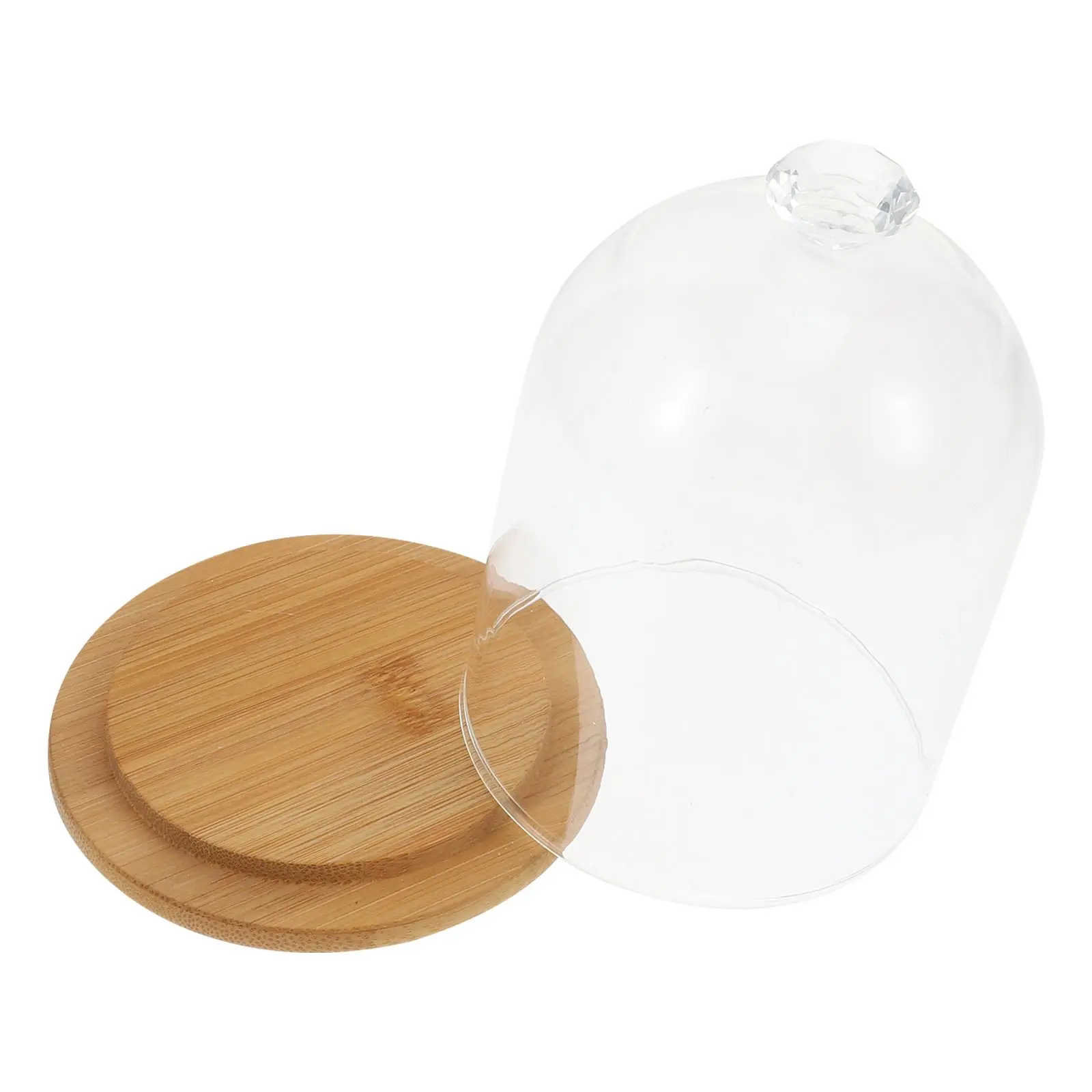 Eternal Flower Glass Cover Clear Dome Decorative Micro L Dustproof Display Jar Home Shop Kitchen Bar Accessories