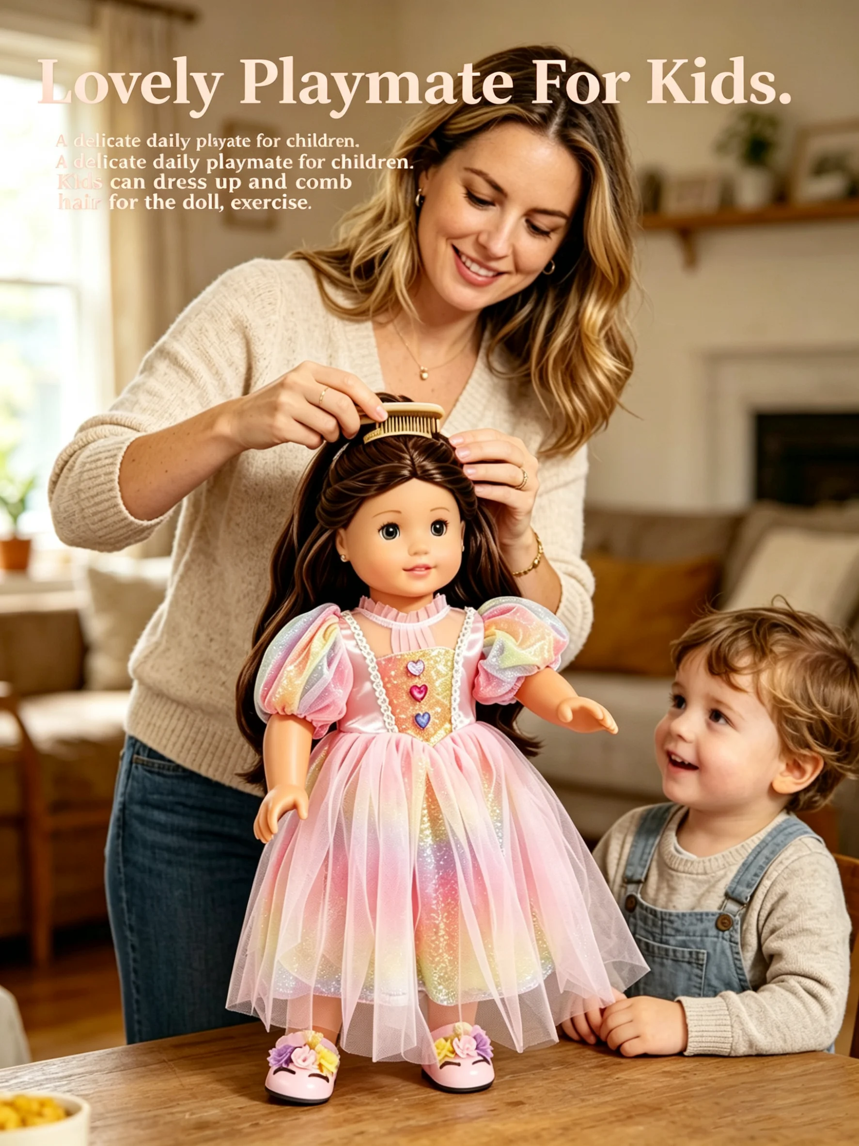 Our era in the United States featured 18 inch doll girls and 43CM doll clothing, new sequined princess dresses, and doll accesso