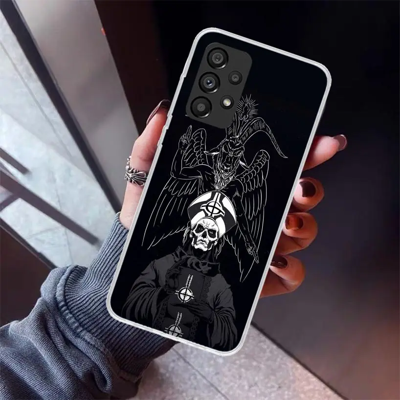 Ghost Papa Emeritus Phone Case for Samsung Galaxy A15 A25 A35 A55 A14 A24 A34 A54 A13 A23 A33 A53 A12 A22 A32 A52 A05S A04S A03S