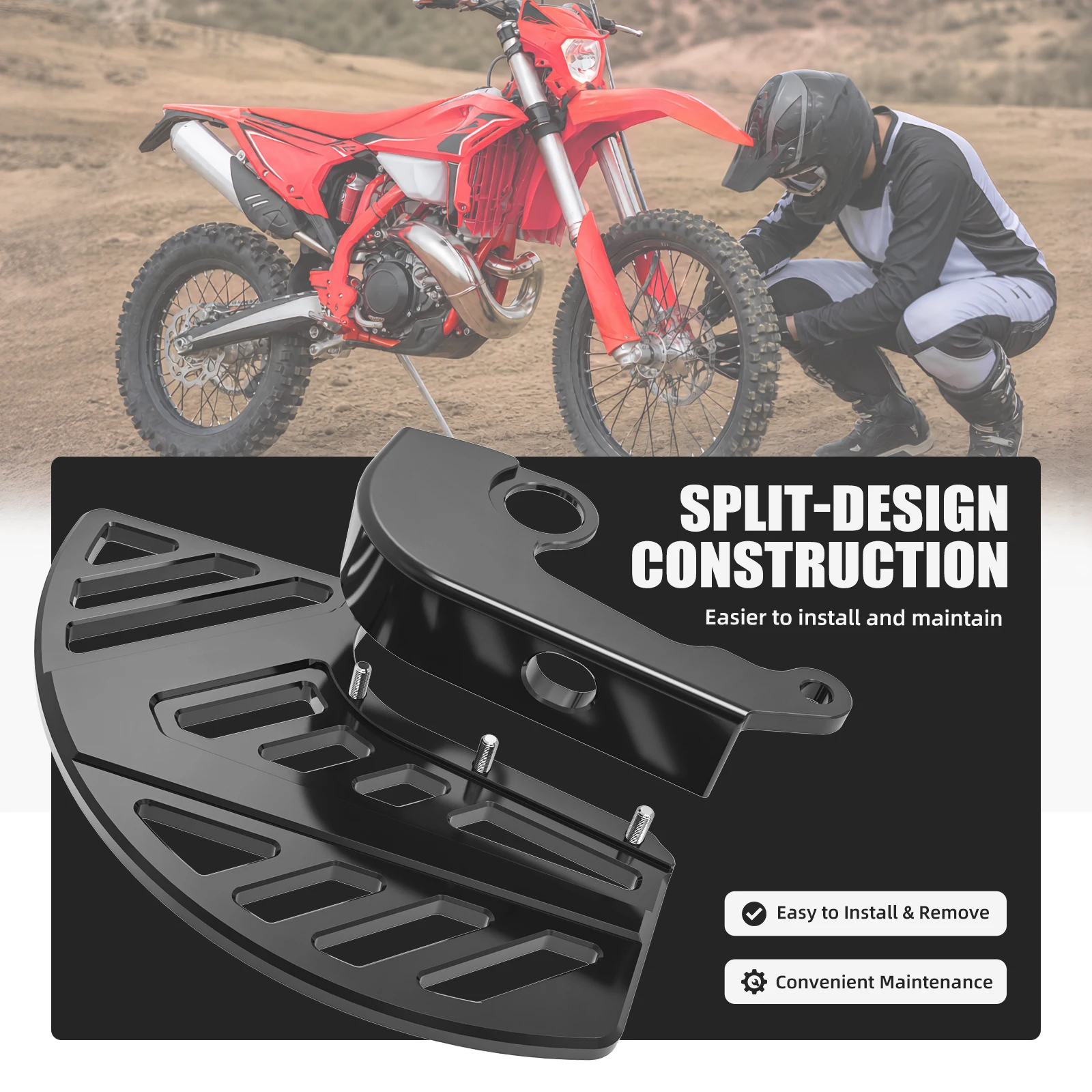 NICECNC 2013-2026 Für Beta RR 300 Race X-PRO Vorderradbremsscheibenschutz RR 125 RR 250 RR 350 RR 390 RR 430 RR 480 RX 250 RX 300 RR-S – Detail 5