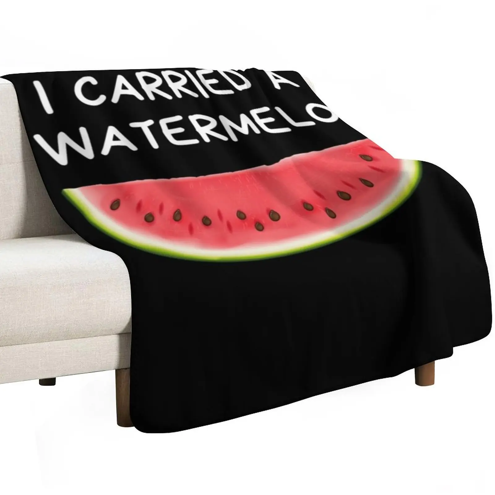 I carried a watermelon - Dirty Dancing - Nobody Puts Baby In A Corner Classic . Throw Blanket Large Blankets