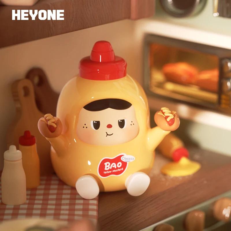 

Аутентичная маленькая кухонная серия Heyone, полная и удовлетворяющая для девочек, глухая коробка, кавайная фигурка, украшения для спальни, игрушки, подарки
