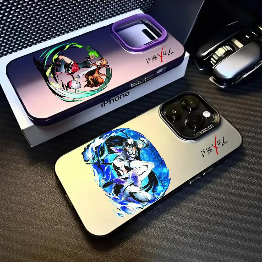 A-Akame Ga KillS Anime Telefoonhoesje voor IPhone 17 16 15 14 13 12 11 Pro Max Lucht Veelkleurig Mat Metallic Aurora Funda