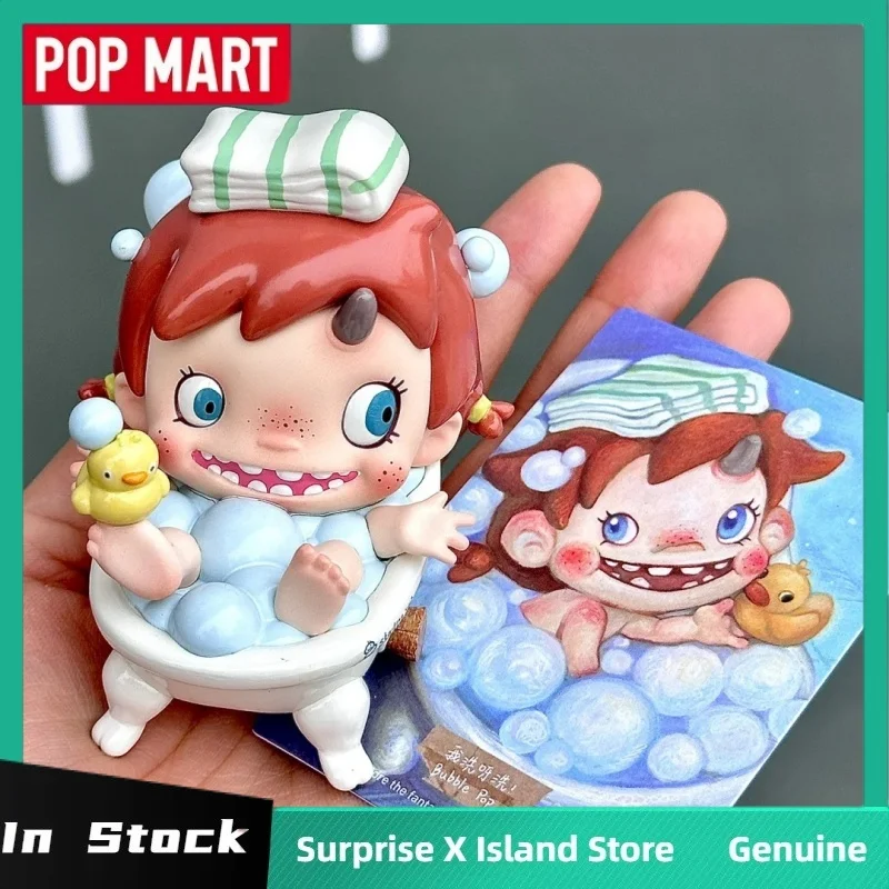 Popmart polar-olá polar série caixa cega figura de pvc caixa misteriosa brinquedo na moda bonito ornamento de mesa menina amigo presentes de mesa