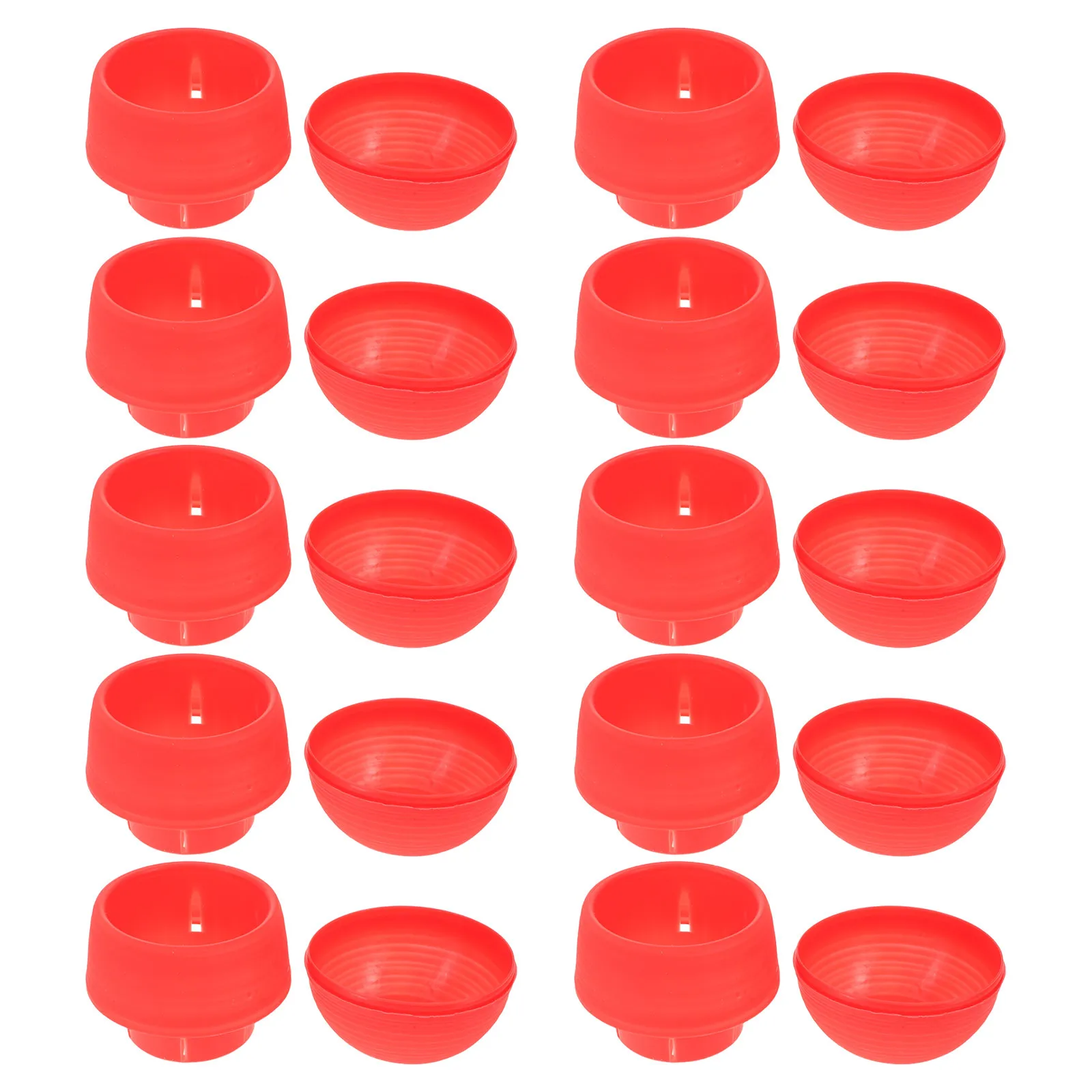 

10pcs Small Succulent Pots 3 Inch Mini Resin Self Watering Planter Detachable Round Flowerpot For Indoor Desk Decor Miniature