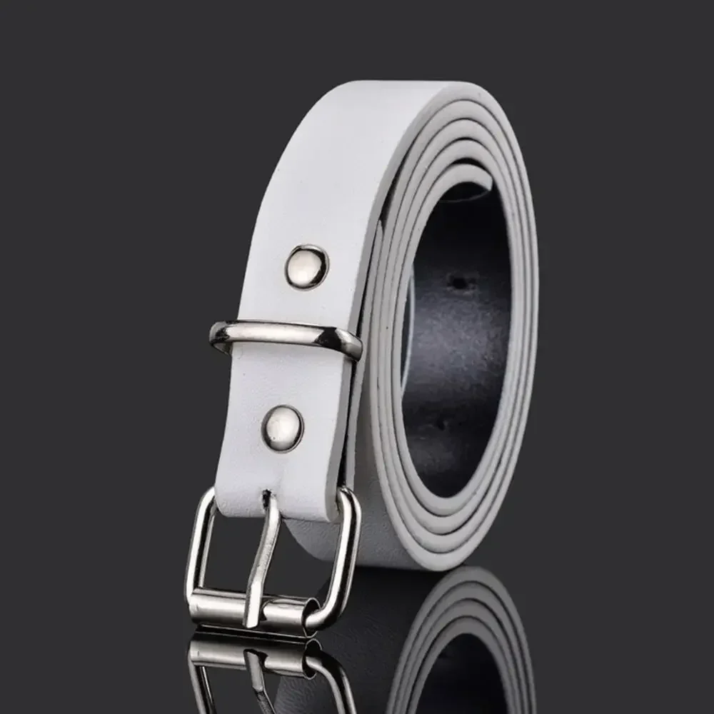 Kinderen PU lederen riemen jongens meisjes kind tailleband tailleband metalen gesp voor jeans broek broek jurk verstelbare riem