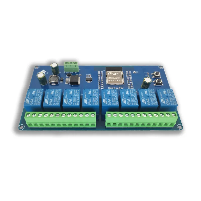 DC5-30V ESP32 Development Board, 8 Channel Relay Module, WiFi & BLE Bluetooth with ESP32-WROOM