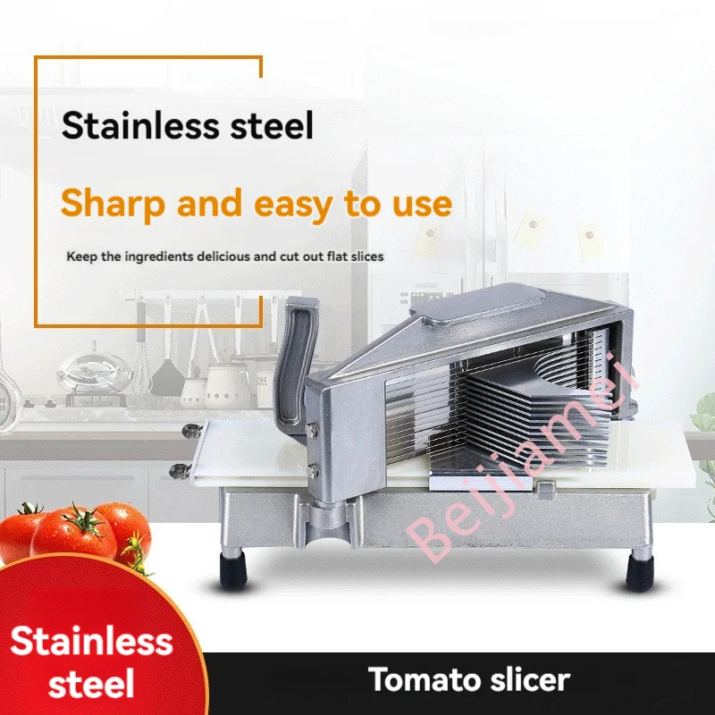 Commercial Manual Tomato Cutter Slicer Stainless Steel Heavy Duty With Non-slip Feet for Cutting Tomatoes Cucumbers 4.5/6.5/9mm