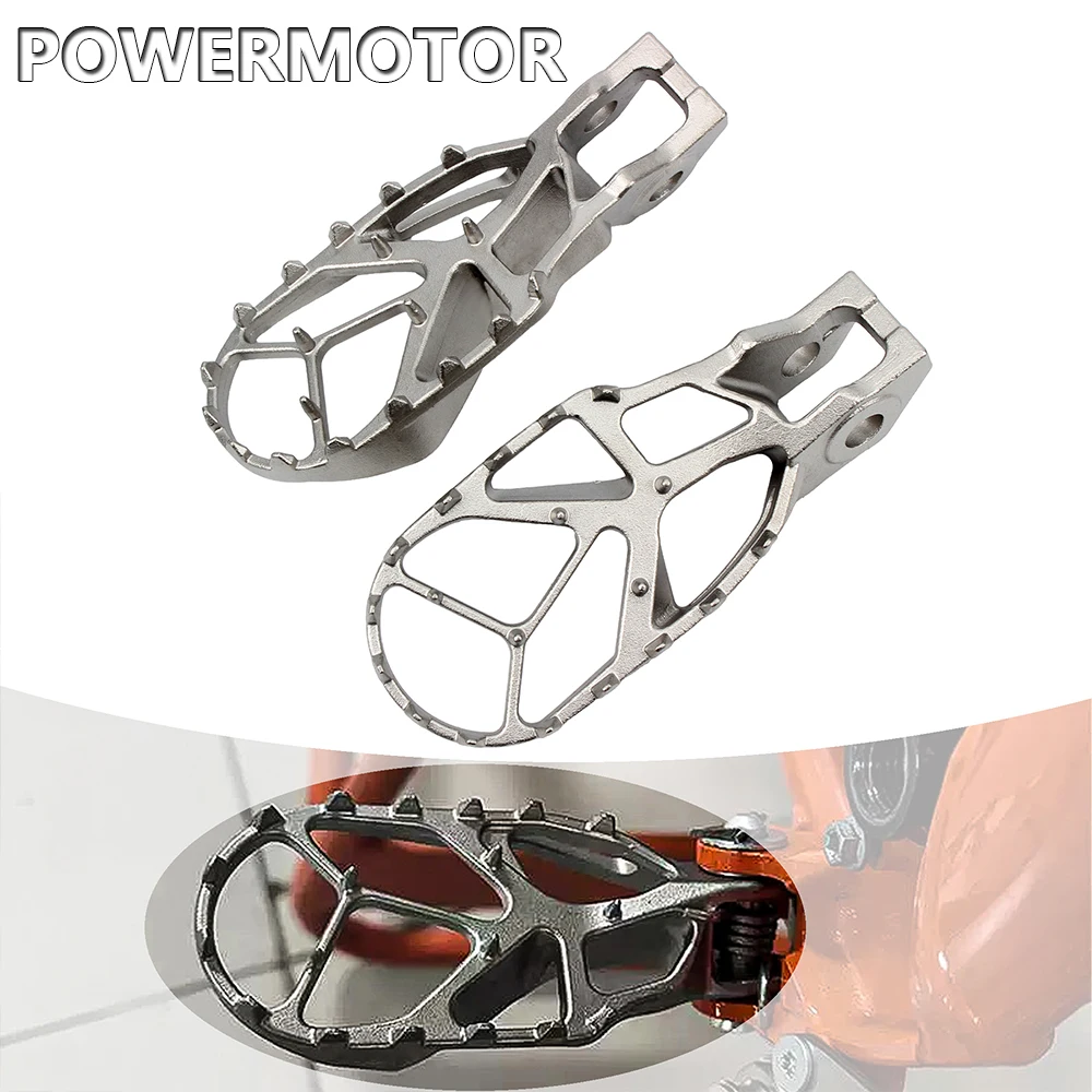 Motorcycle Foot Pegs For KTM SX 125 150 250 SXF XC 350 450 2018-2024 Stainless Steel Pedal Accessories Dirt Bike Motocross