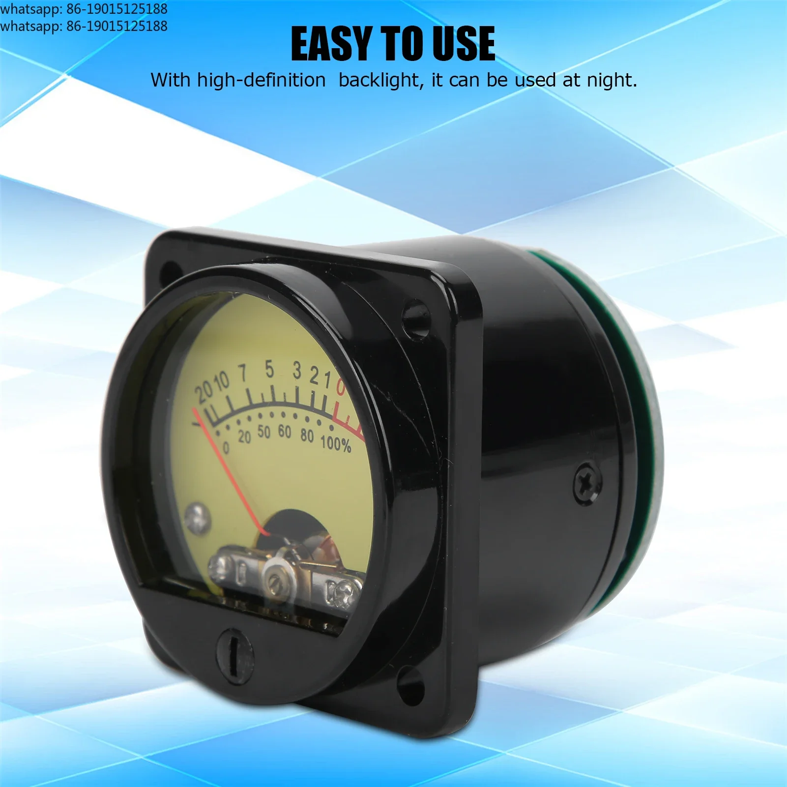 45mm power amplifier tube vu level meter with backlight db volume meter with driver board amplifier speakers equipment db meter