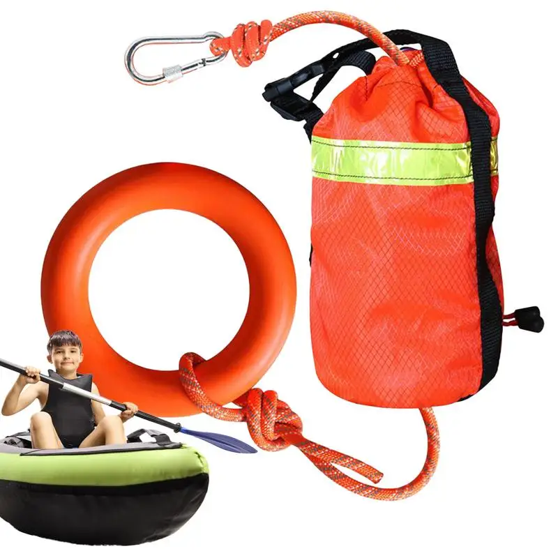 

Throw Rope 16m Reflective Throw Rope Water Rescue Professional Rafting Accessories With Hand Ring Safety Equipment For Fishing