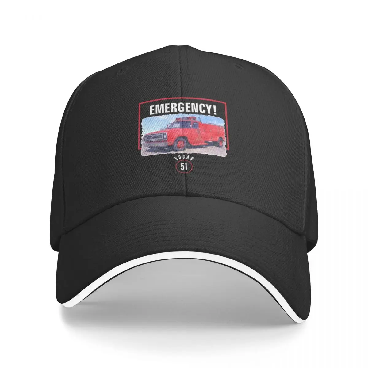 Emergency Squad 51 Truck Baseball Cap Icon Sun Cap Men Women's