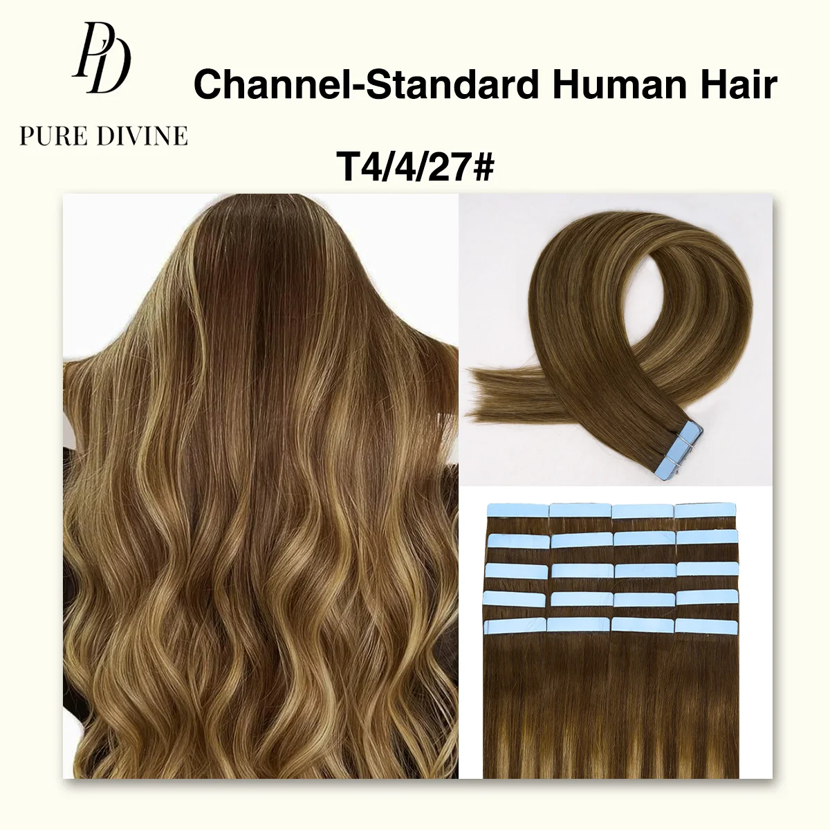 

Наращивание волос на лентах Balayage Brown Ombre Ash Blonde, натуральные волосы, бесшовные, невидимые, Remy, 2.0-2.5 г