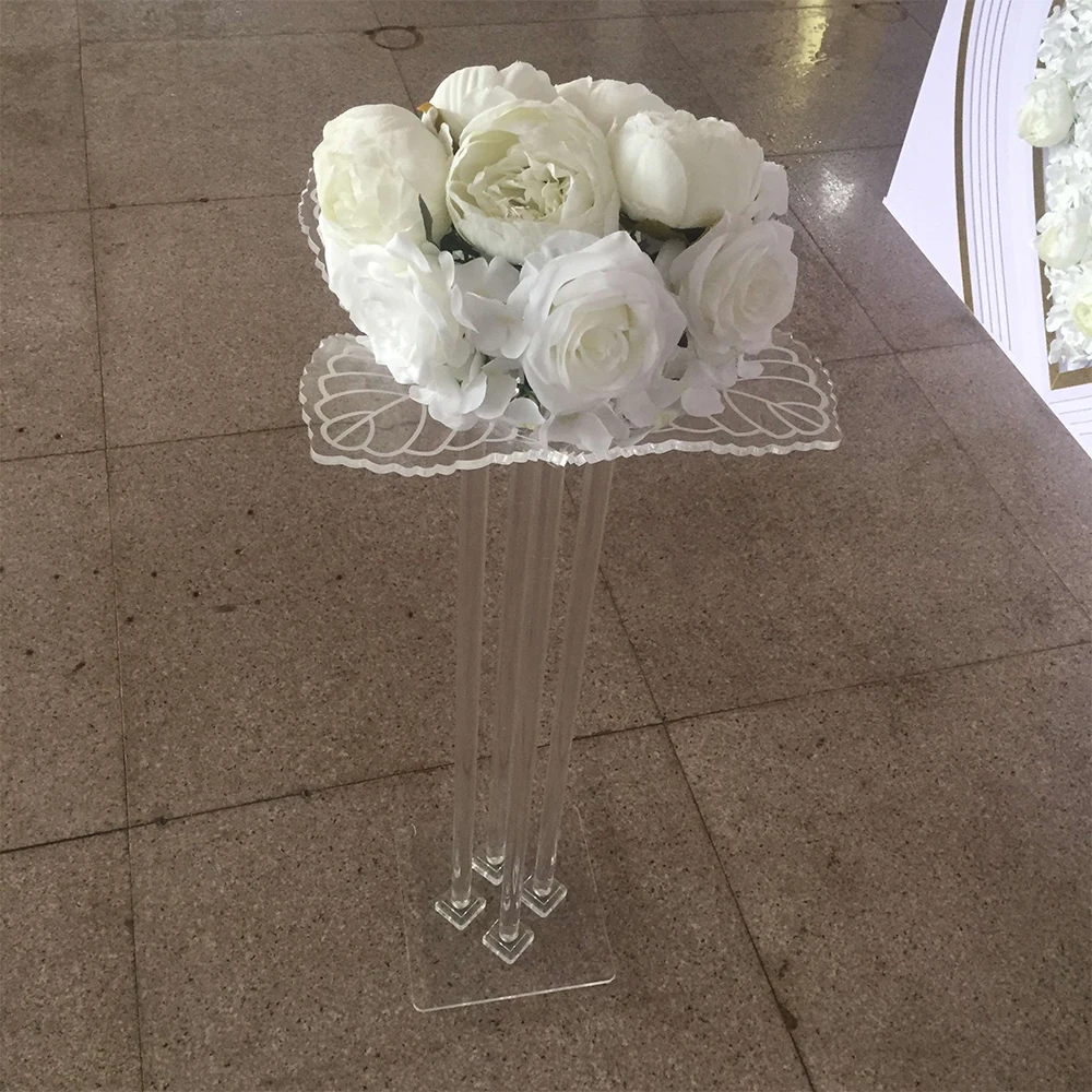 Luxury Wedding Props Centerpieces & Table Decorations White Silver Gold Tall Metal Flower Vase Stand