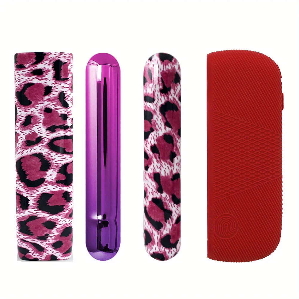 4 قطعة/الوحدة قطعة واحدة قذيفة + سيليكون + 2 غطاء جانبي ليوبارد طباعة ل ICOS Ilum a + ONE الغطاء الواقي #6