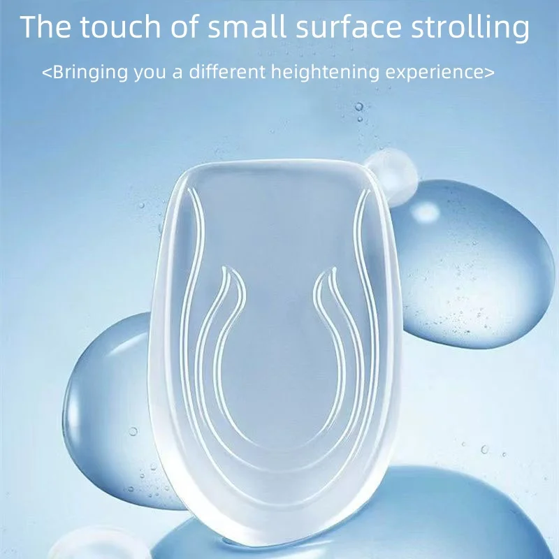 1 نعال داخلية مزدوجة مخفية لتعزيز الارتفاع مع وسادة كعب سيليكون غير قابلة للانزلاق للرجال #2