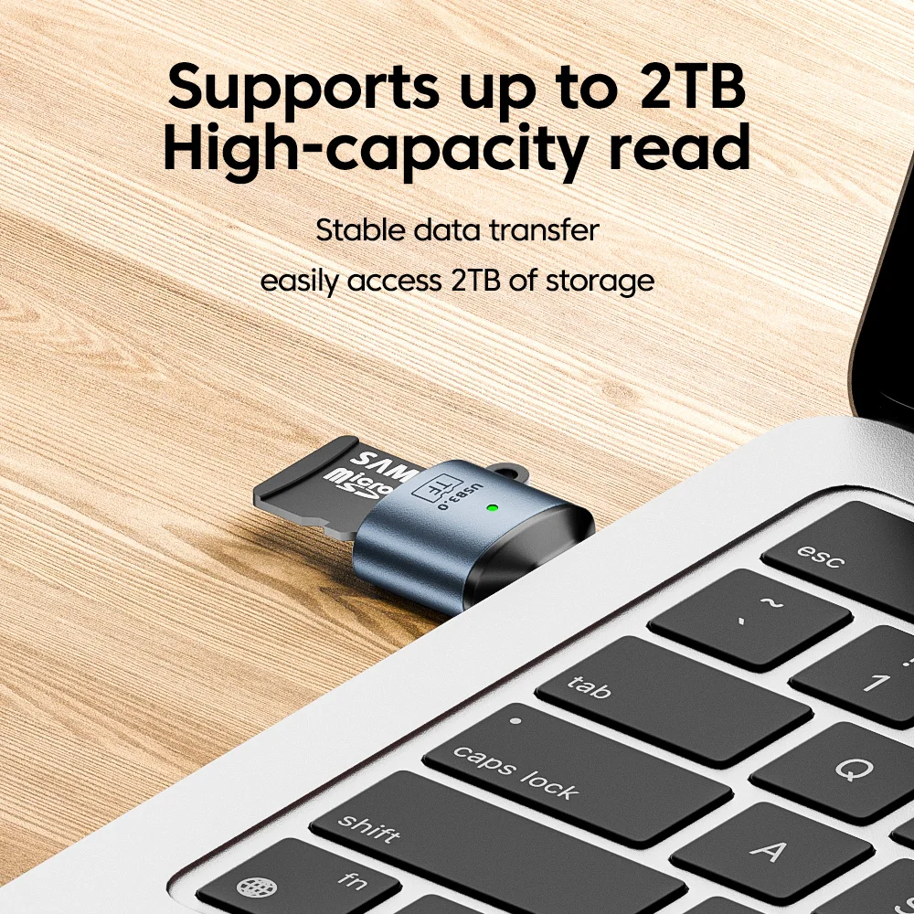 Mini TF Card Reader USB3.0 Type C To TF Memory Card Reader Adapter High Speed Transfer For PC Laptop Accessories TF Card Reader