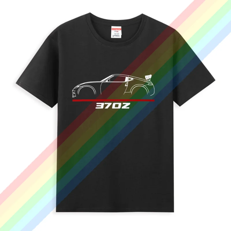 

2024 summer Men T Shirt Casual Premium T-shirt for Nissan 370Z 2017 Race Wing Car Enthusiast Graphic Summer 100% Cotton S-3XL