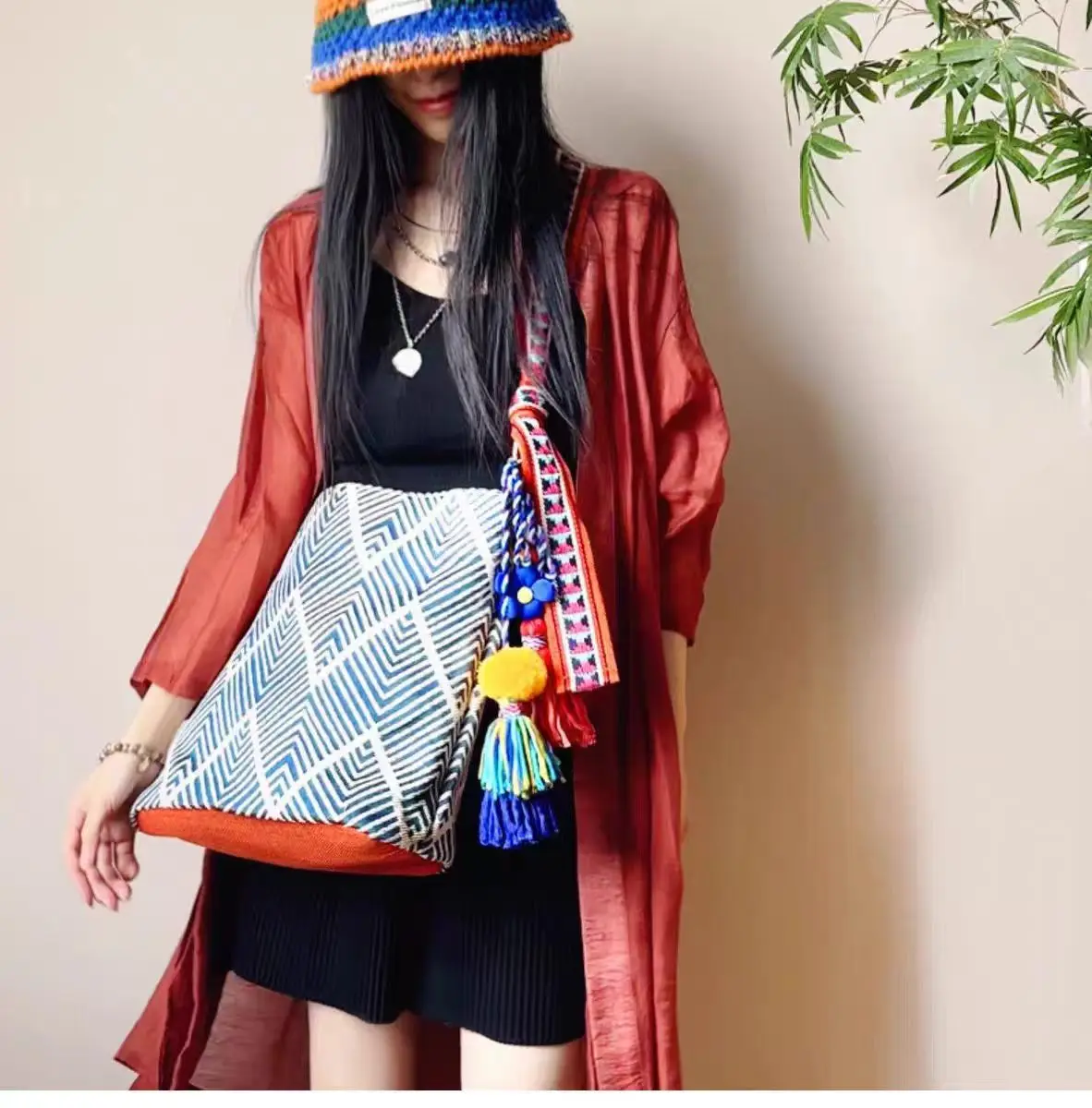Beach Vacation Shoulder Bag Designer Bags Women's Shoulder Bag Trending Fashion Summer Beach Bag Tote Canvas Bag Wholesale Bags