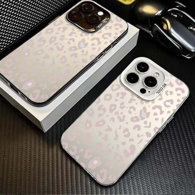 Trendy Leopard Spot Frosted Case for Samsung Galaxy A37 A36 A35 A34 A32 A26 A25 A24 A23 A22 5G 4G A17 A16 A15 A14 Acrylic Cover