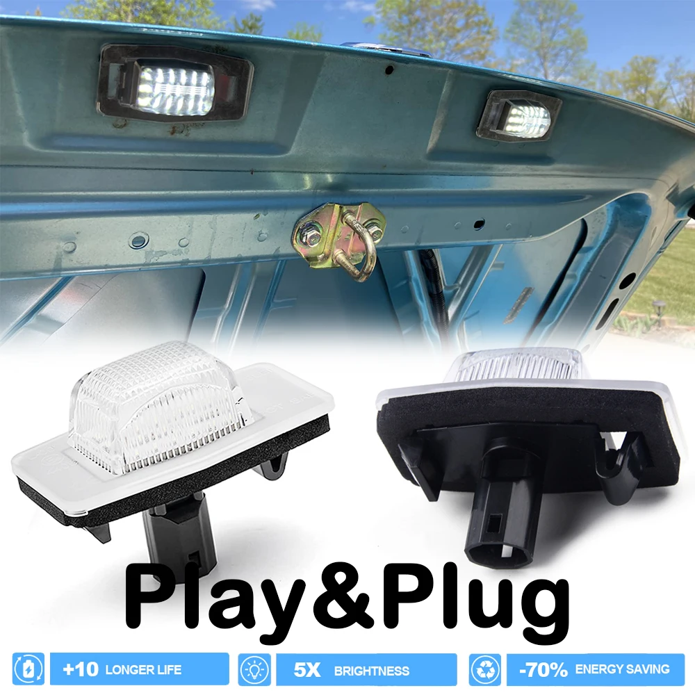 

6000K White LED Tail License Number Plate Light for Mazda 323 Protege Protege5 Allegro Familia Miata MX-5 Roadster MPV Tribute