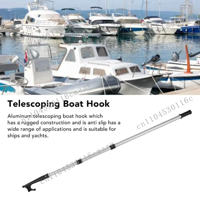 Retractable Aluminum Boat Hook for Docking, Marine Accessories, Boats, Kayaks, RVs