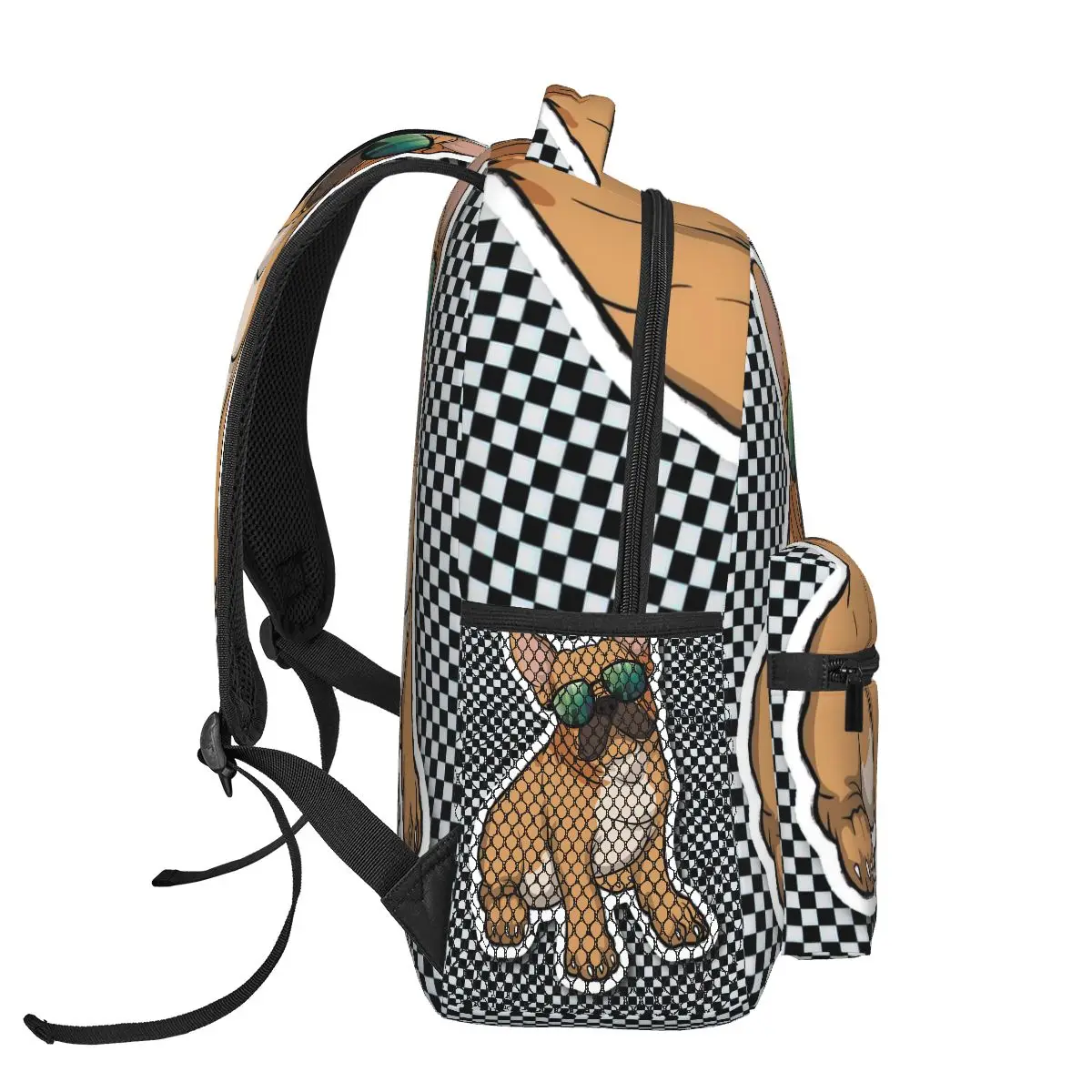 American Bulldog Mochila para Meninas Meninos Viagem Mochila Mochilas para adolescente escola saco