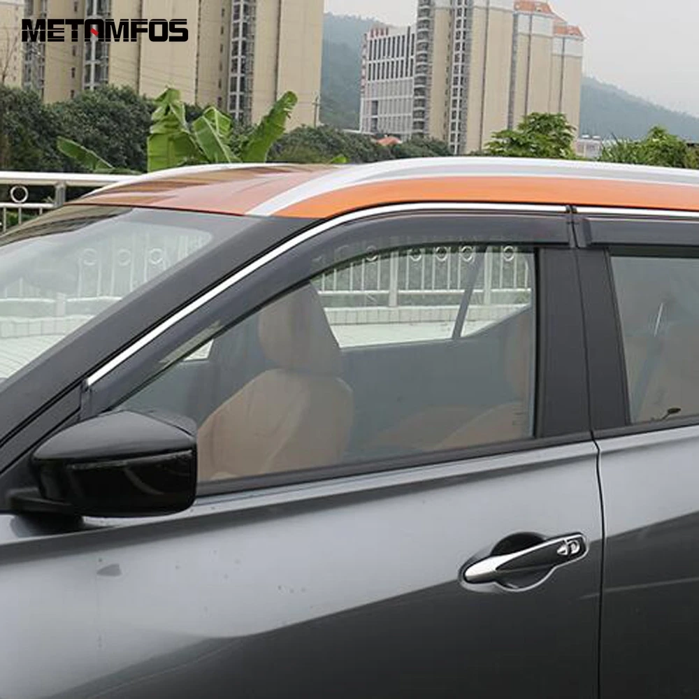 For Nissan Kicks 2017-2022 2023 Window Visor Wind Deflector Sun Guard Shade Rain Shield Awning Shelter Accessories Car Styling