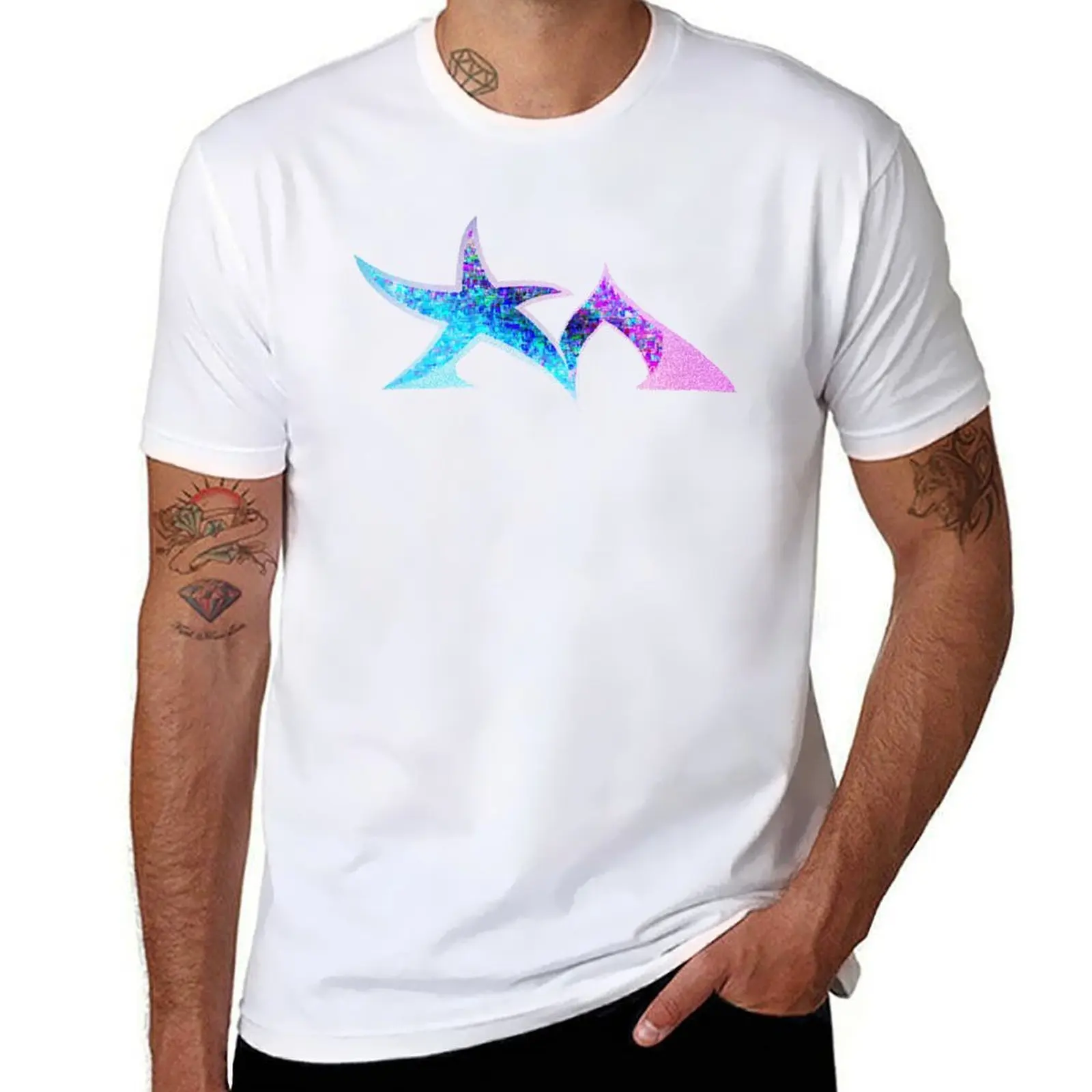 

Star Madman Blue/Pink Symbol Logo T-Shirt graphic t shirts for man t shirt man luxury T-Shirt