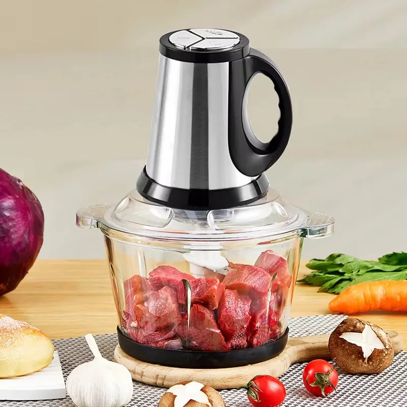 

2023 Hotsale Home Kitchen Food Processor Mixer Household Meat Mincer Vegetable Chopper 2l 3l Mini Electric Meat Grinder Powerful