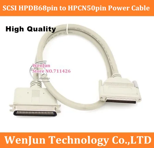 SCSI HPDB68 male to HPCN50 male Power Data Cable SCSI HPDB68 pin male to CN50 pin male Connecotr Cable