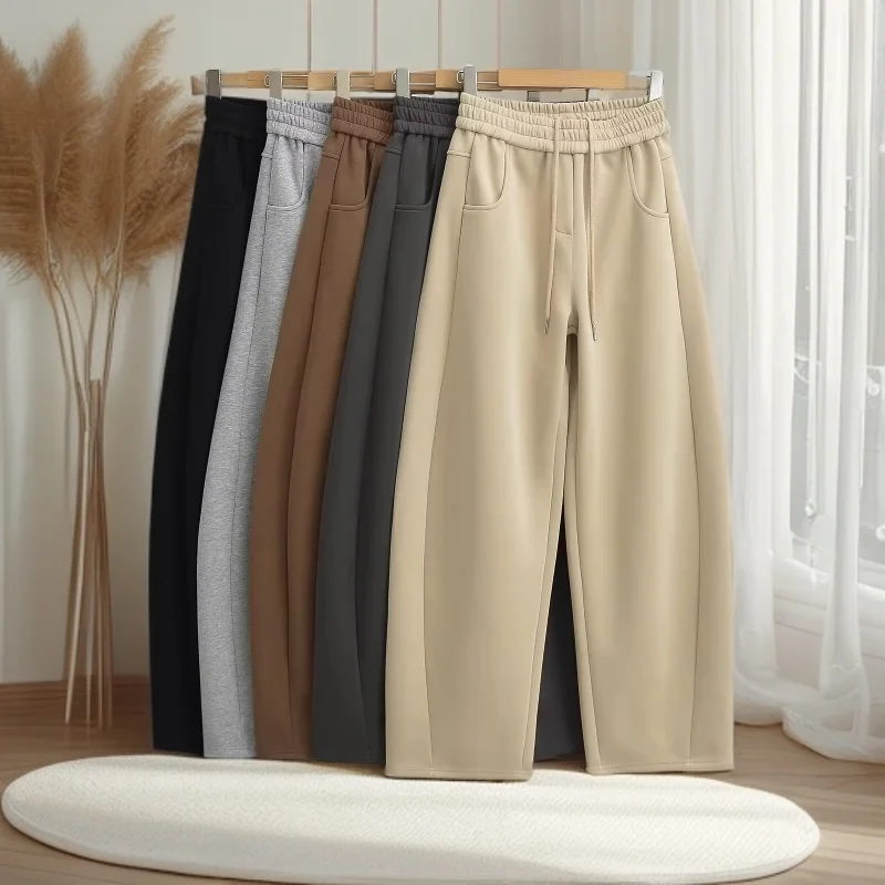 

Women Casual Pants Loose Casual New High Waist Wide Leg Woman Trousers Sports Streetwear Autumn Winter 2025