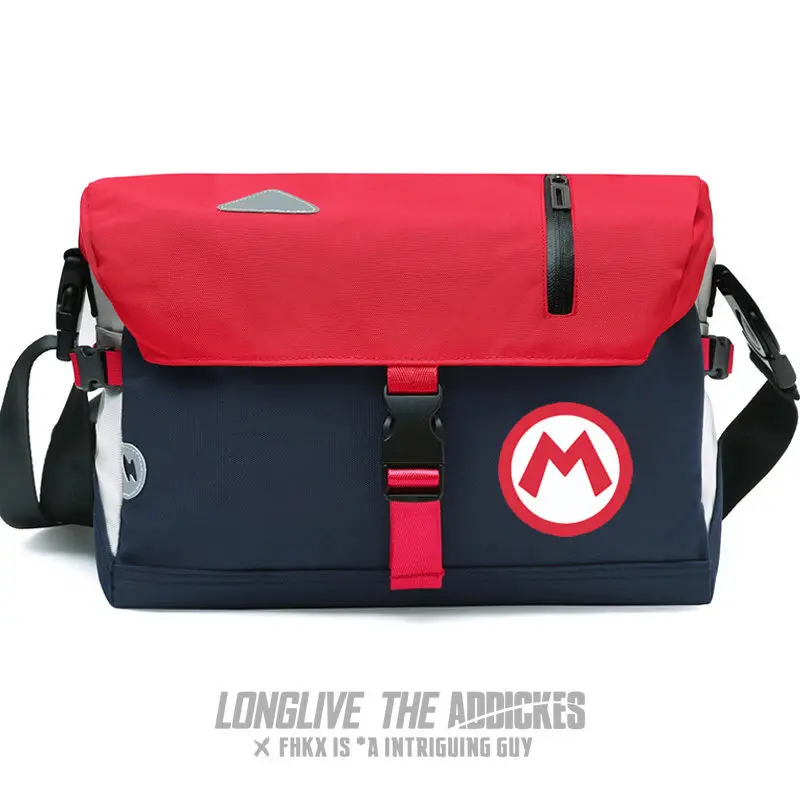 Super Mario peripheral crossbody bag shoulder bag backpack messenger bag men's student trendy brand casual sports trend