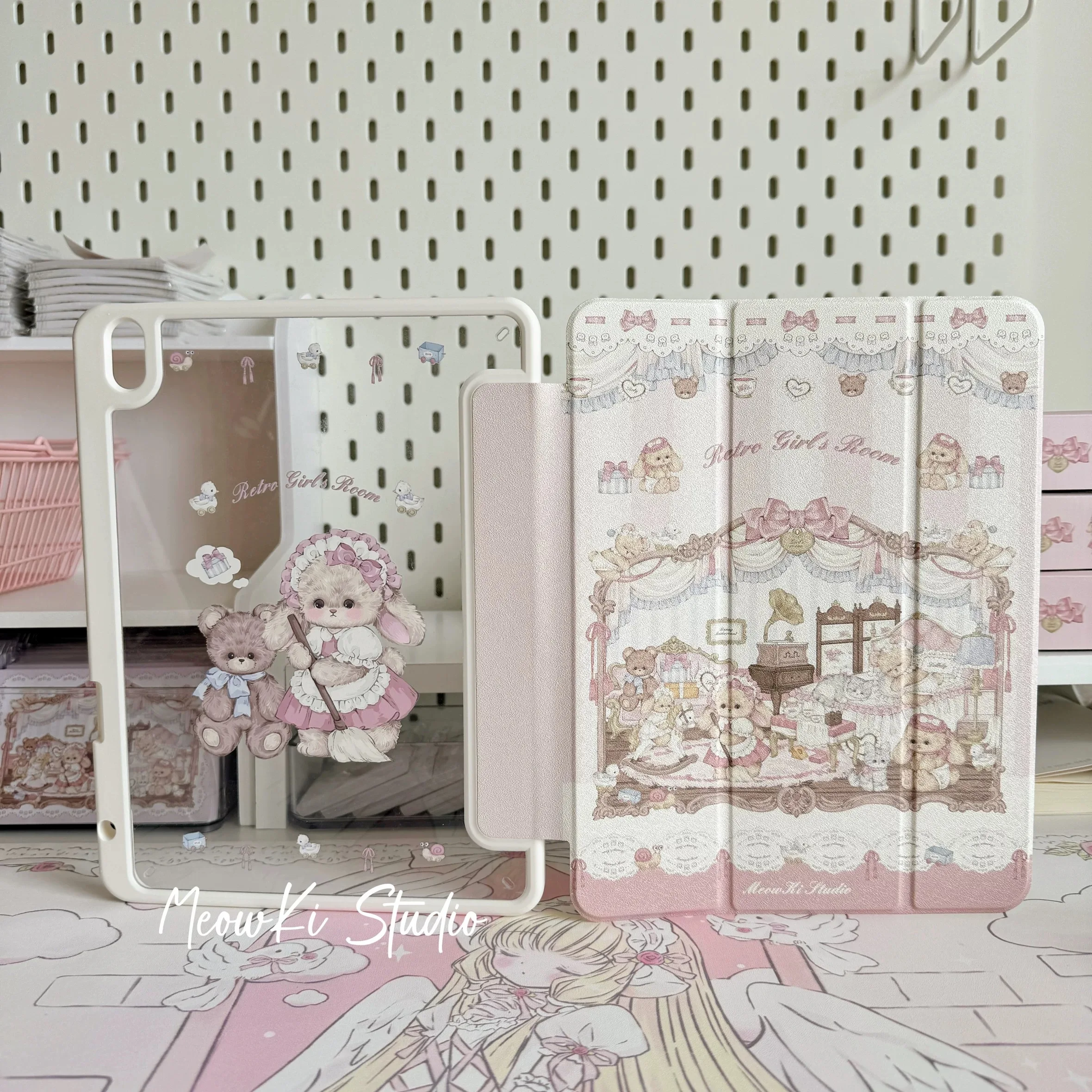 

Защитный чехол Rabbit and Bear, подходит для iPad, тройной противоударный корпус.