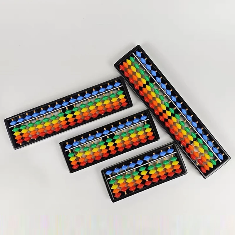 7/9/11/13/15/17 Column Plastic Montessori Math Toy Arithmetic Digits Abacus Soroban Calculating Tool Color Beads Kid Teaching
