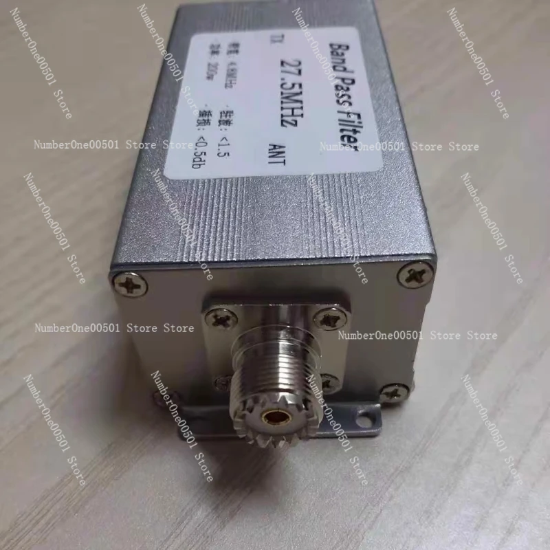 27.5MHz High Isolation Bandpass Filter BPF Narrowband Design Optimized for 10 Meter Band