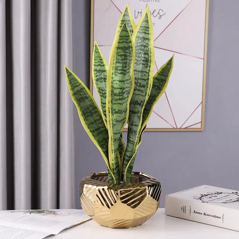 Ceramic Flowerpot Creative Irregular Texture Horticultural Flowerpot Desktop Green Plant Flowerpots Home Decoration Accessories