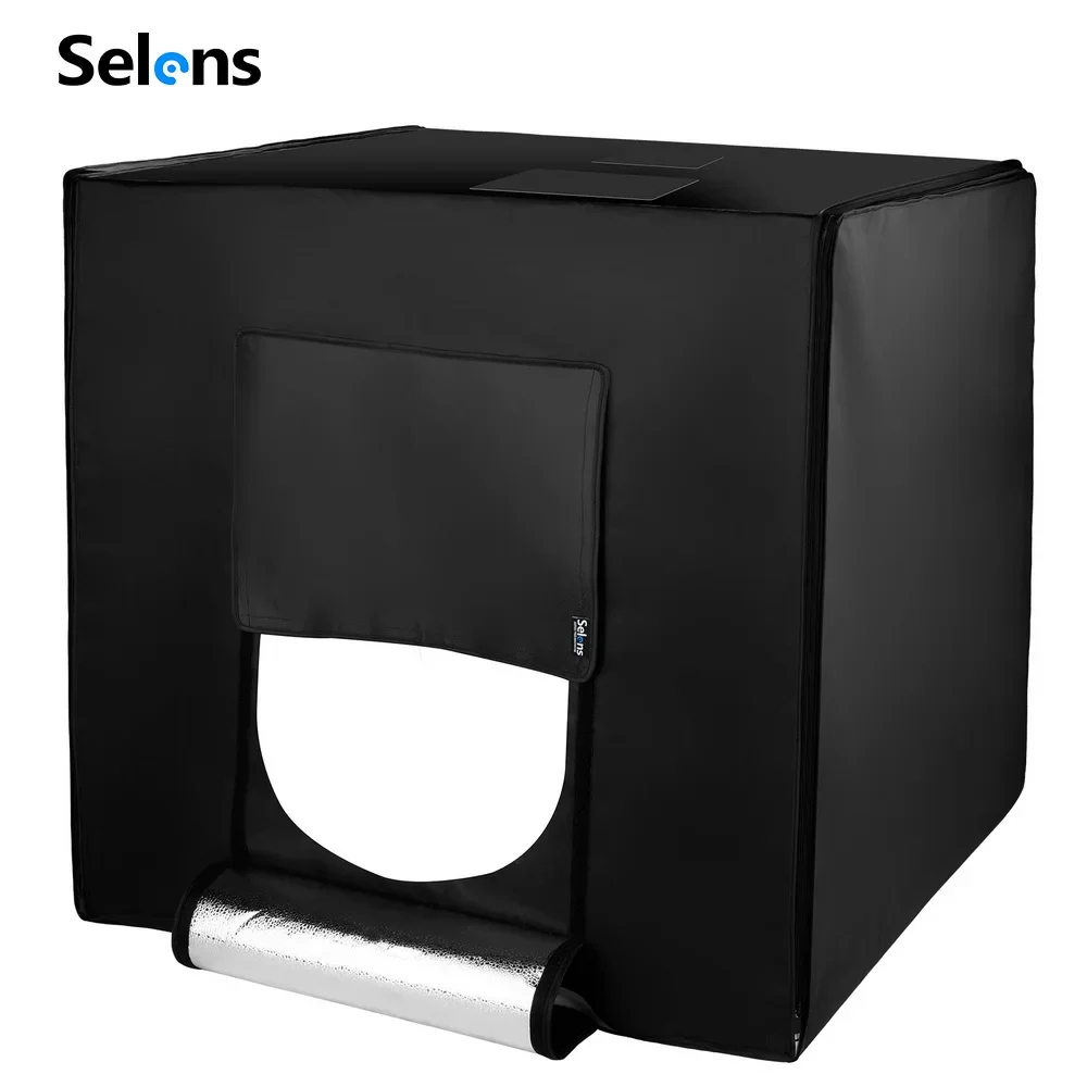 Selens Photo Studio LED Light Box 60x60cm Shooting Light Tent 2500-8000K with Adjustable Brightness for Jewelry Food Photography