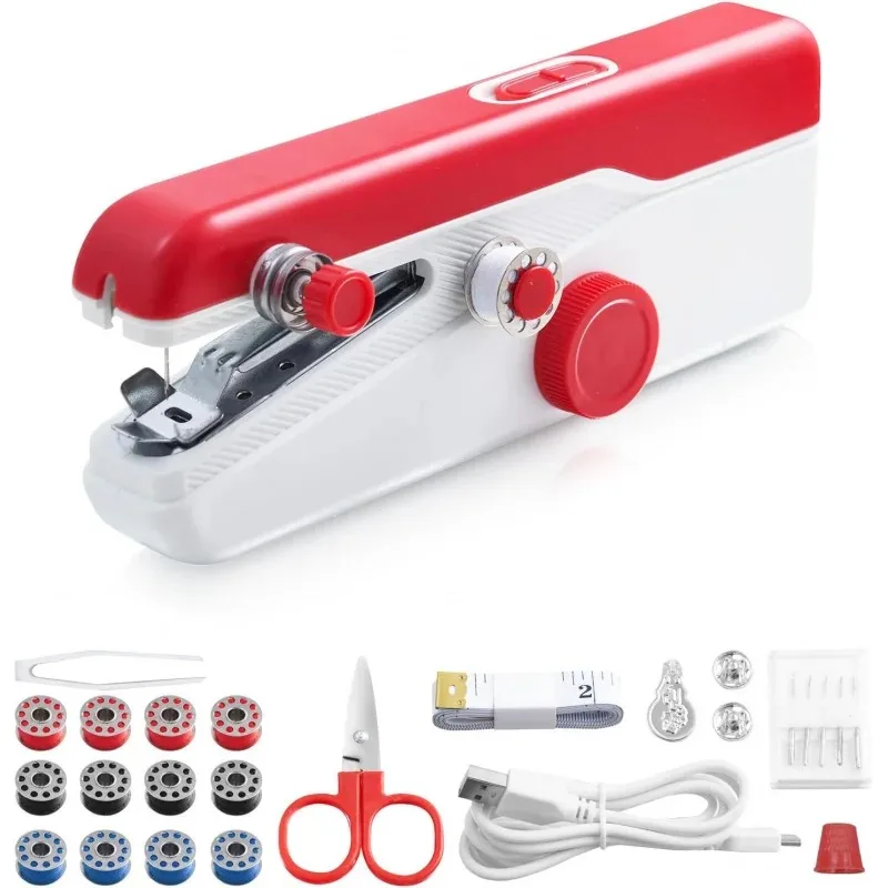 ماكينة خياطة يدوية جديدة 2025، مجهزة بمجموعة الخياطة وآلة الخياطة، مناسبة للمبتدئين، مناسبة جدًا للمنزل U #2