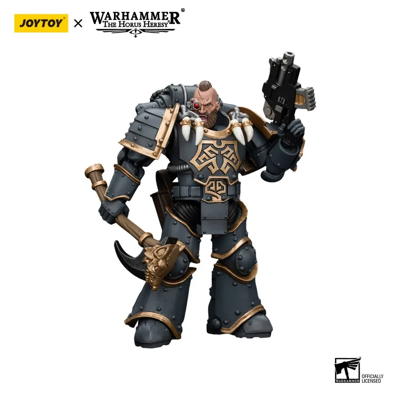 [Pre-ordine] JOYTOY Action Figure 1/18 Warhammer The Horus Heresy Space Wolves Grey Slayer Pack Anime Military Figure Model Toy