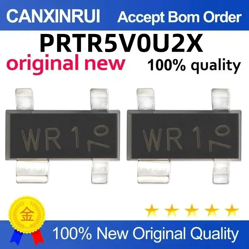 (5-100 pieces) Brand new in stock PRTR5V0U2X PRTR5VoU2X code WR1 SOT143 in stock chip IC