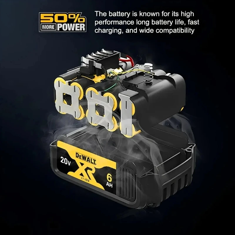 100%Original Dewalt Battery 20V 6Ah 9Ah Tool Battery DCB206 DCB205 DCB200 DCF887 DCG405 DCD791 DCF922 DCF850 DCD805 tool battery - view 4