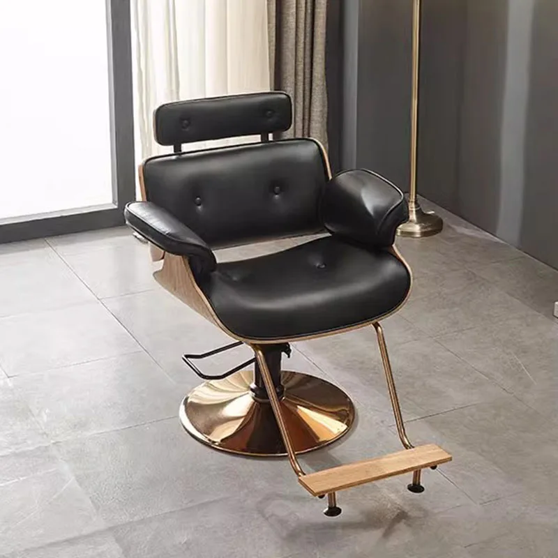 Swivel Aesthetic Barber Chairs Ergonomic Stylist Hairdresser Cosmetic Barber Chairs Makeup Silla Giratoria Salon Furniture