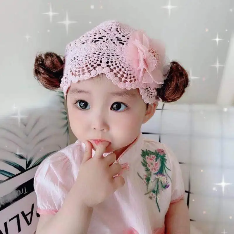 

54DF Creative Baby Girl Headband Bangs Curly Hairband for Toddler Photograhy