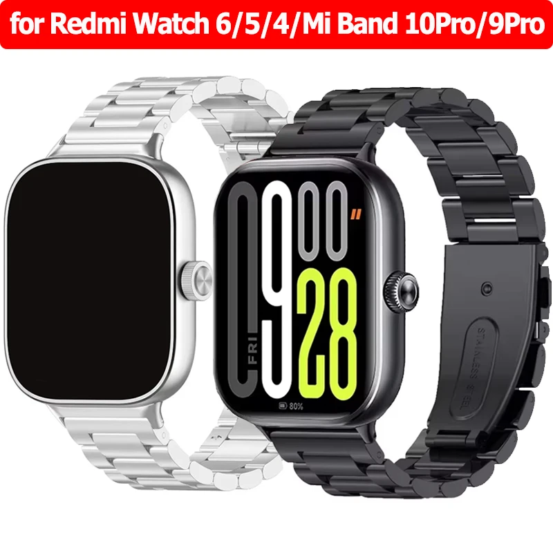Stainless Steel Strap for Redmi Watch 6 5 4 Bracelet Metal R