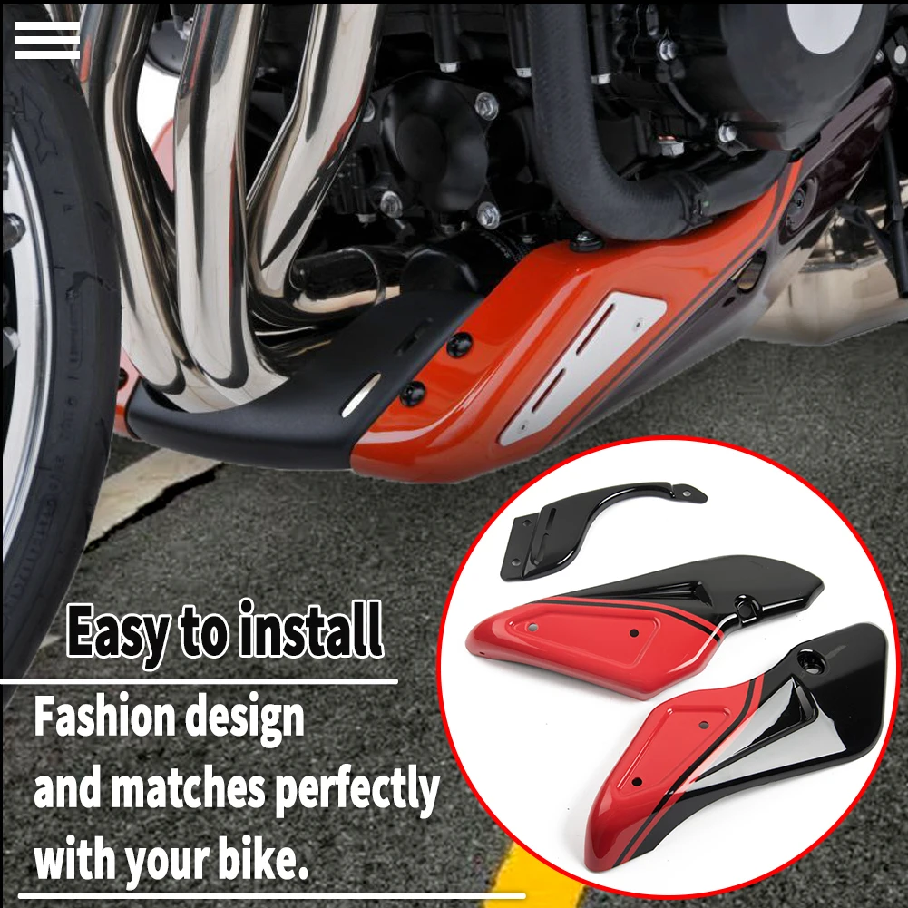 Motorcycle Lower Belly Pan Engine Spoiler Fairing Body Frame Kit For Kawasaki Z900RS ABS SE Cafe 2018-2024 Z900 RS Bellypan