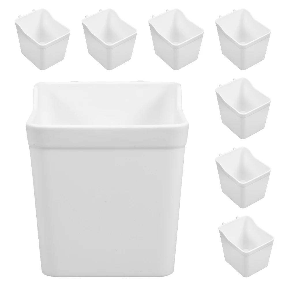 

8pcs Pegboard Storage Bins Organizer Kit ABS Nail Screw Hooks Garage Office Room Storage Solution
