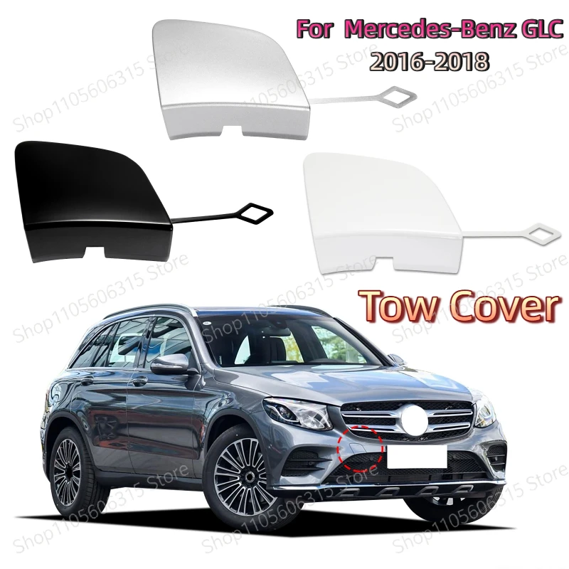 Front Bumper Tow Hook Cover Cap Towing Eye For Mercedes-Benz GLC X253 AMG Line for GLC200 GLC220 GLC63 2016-2018 A2538853400