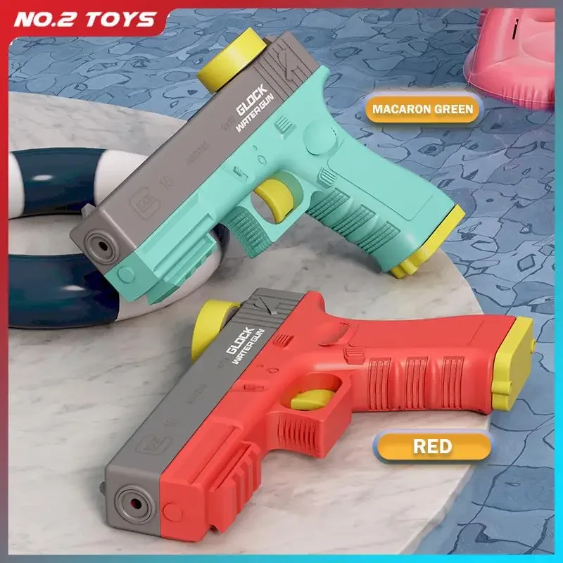 مسدس مياه كهربائي مع مسدس شحن زجاجة مسدس مياه أوتوماتيكي مسدس عالي الضغط لعبة أطفال خارجية للحفلات على الشاطئ لعبة معركة #3