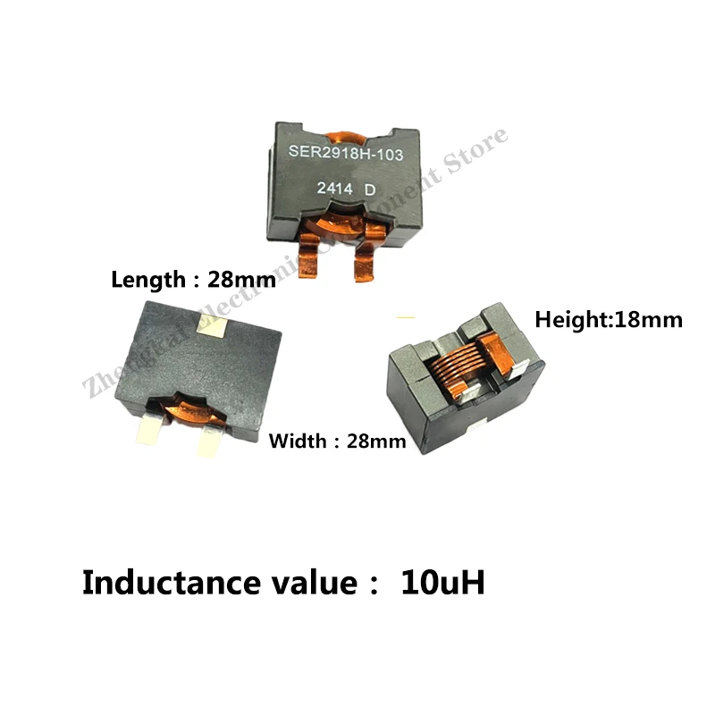 SER2918H-103KL SER2918 10uH Chip High-power Inductor, Shielded Power Inductor, High-current 28A Copper Coil SER2918H-103